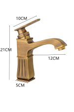 Baterie lavoar montare chiuveta baie bronz antichizat Venustar - imagine 2