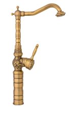 Baterie bucatarie lebada , model cu broderie , bronz antichizat Venustar