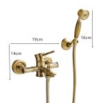 Baterie cada prindere perete stil bambus , bronz antichizat Venustar - imagine 6