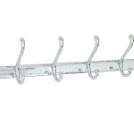 Cuier baie ,cu sase brate , cromat lucios , cu broderie Venustar