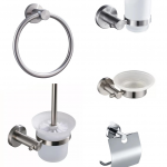 Set cinci piese , accesorii baie inox satinat Venustar