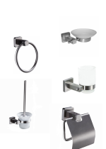Set cinci piese , acceosii baie inox Venustar