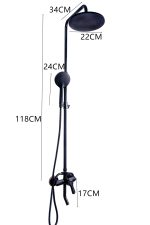 Colona dus, negru antichizat, trei functii , Venustar - imagine 3