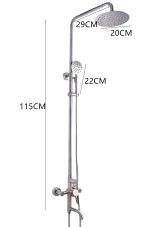 Coloana dus, trei functii , inox satinat Venustar - imagine 3