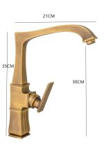 Baterie lebada, montare chiuveta bucatarie, bronz antichizat Venustar - imagine 3