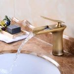 Baterie lavoar , tip cascada, bronz antichizat, Venustar - imagine 4