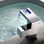 Baterie lavoar , montare chiuveta baie , tip cascada , cu led Venustar - imagine 5