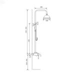Coloana de dus Venustar,cu patru functii, cu afisaj temperatura apa LCD, si functie de bideu - imagine 2