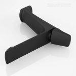 Baterie lavoar, Venustar,montare chiuveta baie, negru mat - imagine 4