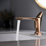 Baterie lavoar, Venustar,montare chiuveta baie, rose-gold - imagine 2