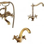 Set baterii,cada ,lavoar si lebada, Venustar,bronz antichizat