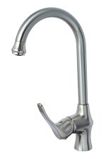 Baterie bucatarie, Venustar, tip lebada, pipa mobila, inox satinat