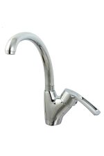 Baterie bucatarie lebada pipa mobila , crom lucios Venustar - imagine 5