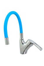 Baterie bucatarie , tip lebada , pipa flexibila blue  , Venustar