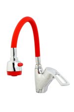 Baterie bucatarie , Venustar, pipa flexibila rosie , perlator doua functii