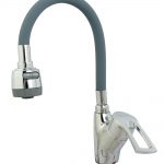 Baterie bucatarie , Venustar, pipa flexibila gri , perlator doua functii