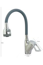 Baterie bucatarie , Venustar, pipa flexibila gri , perlator doua functii - imagine 3