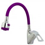 Baterie bucatarie , Venustar, pipa flexibila mov , perlator doua functii