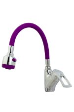 Baterie bucatarie , Venustar, pipa flexibila mov , perlator doua functii