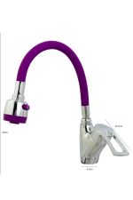 Baterie bucatarie , Venustar, pipa flexibila mov , perlator doua functii - imagine 3