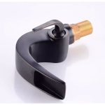 Baterie lavoar baie , tip cascada , negru antichizat , Venustar - imagine 4