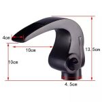 Baterie lavoar baie , tip cascada , negru antichizat , Venustar - imagine 5