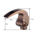 Baterie lavoar baie , tip cascada , bronz antichizat , Venustar - imagine 4