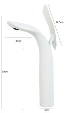 Baterie lavoar Venustar, montare pe blat, alb mat - imagine 2