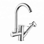 Baterie bucatarie Venustar, pipa lebada si dus extractabil ,crom