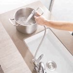 Baterie bucatarie Venustar, pipa lebada si dus extractabil ,crom - imagine 4