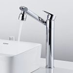 Baterie lavoar Venustar,montare pe blat, pipa mobila ,perlator reglabil cu doua functii ,crom lucios - imagine 5