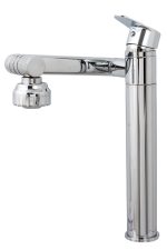 Baterie lavoar Venustar,montare pe blat, pipa mobila ,perlator reglabil cu doua functii ,crom lucios