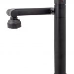 Baterie lavoar Venustar,montare pe blat, pipa mobila ,perlator reglabil cu doua functii ,negru mat