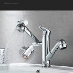 Baterie lavoar , Venustar, pipa mobila , para de dus extractabila , crom lucios - imagine 6