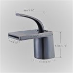 Baterie lavoar Venustar, tip cascada , montare chiuveta baie , crom lucios - imagine 5