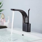 Baterie lavoar , Venustar, montare chiuveta baie , negru antichizat - imagine 3