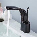 Baterie lavoar , Venustar, montare chiuveta baie , negru antichizat - imagine 4