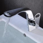 Baterie lavoar, montare chiuveta baie , crom lucios , Venustar - imagine 3