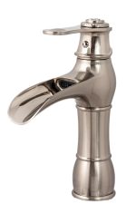 Baterie lavoar Venustar, montare chiuveta baie ,tip cascada , inox satinat