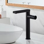 Baterie lavoar , montare pe blat , negru mat , Venustar - imagine 3