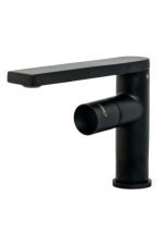 Baterie lavoar , montare chiuveta baie , negru mat , Venustar 