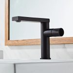 Baterie lavoar , montare chiuveta baie , negru mat , Venustar  - imagine 4