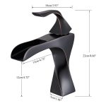 Baterie lavoar , tip cascada ,negru antichizat , Venustar - imagine 5