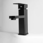 Baterie lavoar Venustar , negru mat - imagine 2