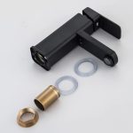 Baterie lavoar Venustar , negru mat - imagine 5