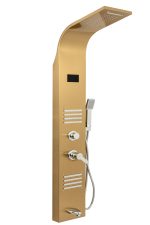 Panou dus hidromasaj inox 5 functii Digital-Gold Satin Venustar