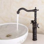 Baterie lavoar Venustar, montare pe balt , negru mat - imagine 4