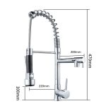 Baterie bucatarie Venustar, profesionala , cromat lucios - imagine 4