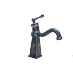 Baterie lavoar, Venustar, montare chiuveta baie, retro dark antichizat