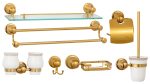 Set accesorii baie , cu sapte piese , Venustar gold